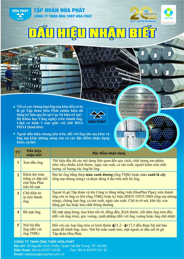 Ống kẽm nhúng nóng