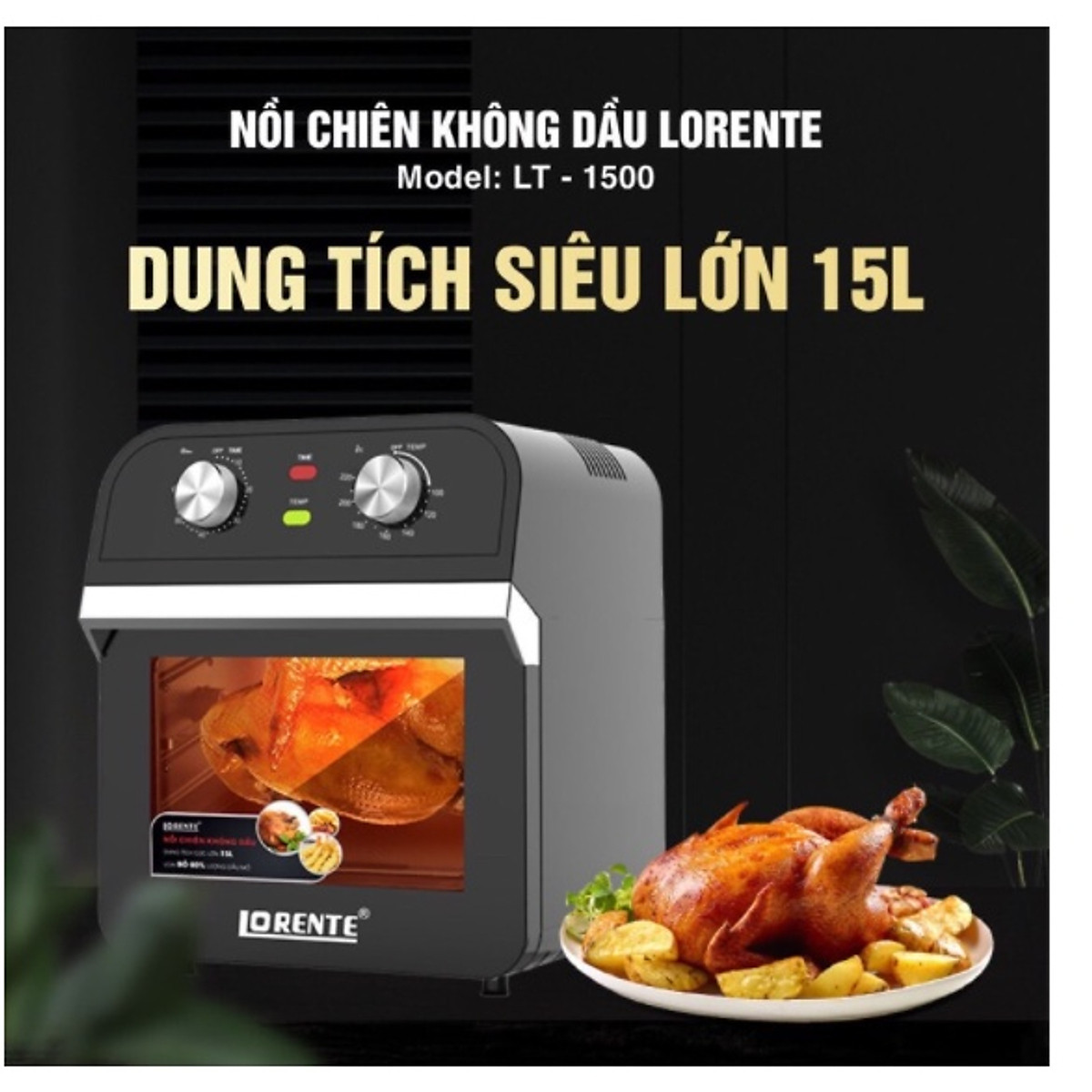 Lò chiên không dầu 15L