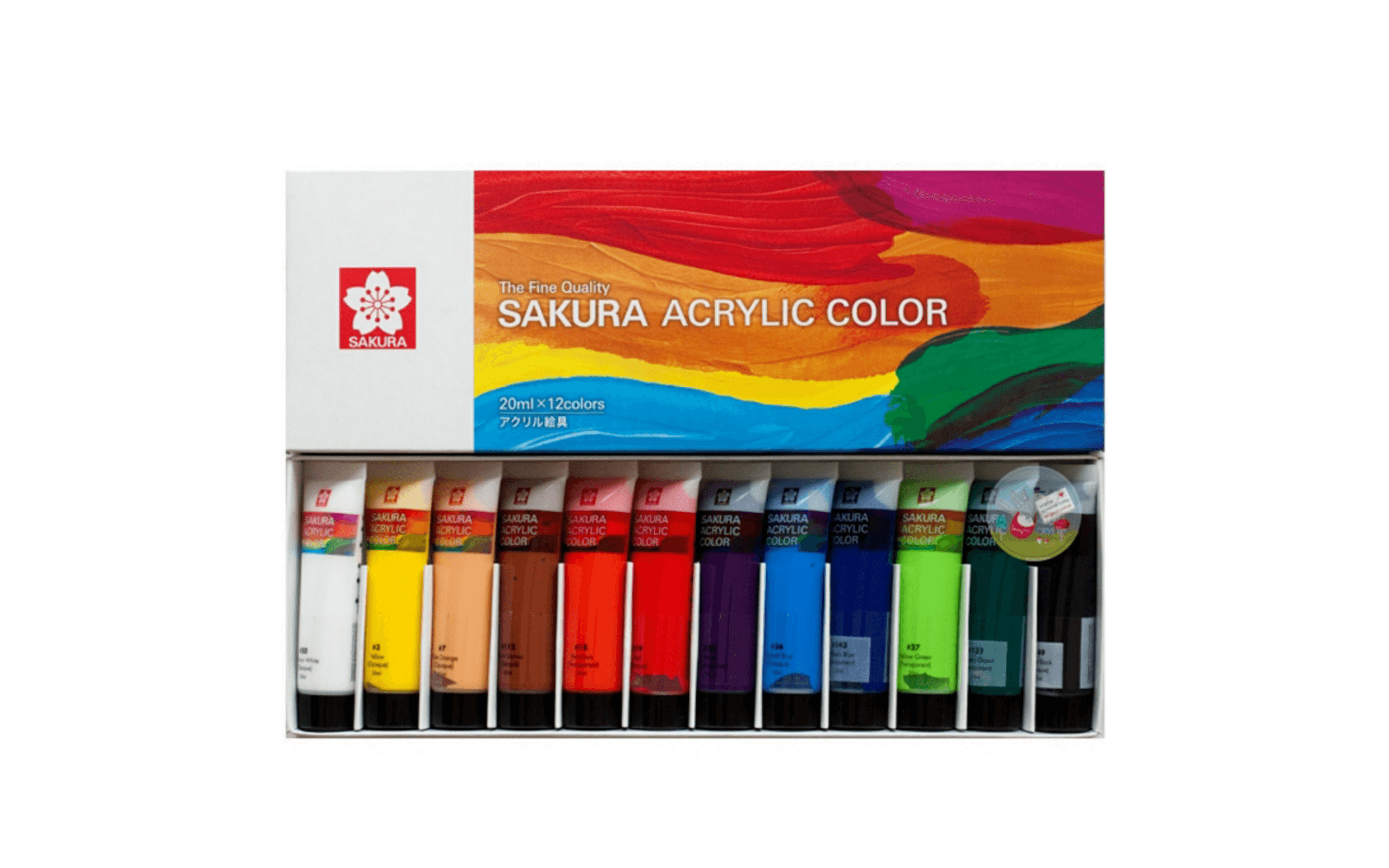 Màu acrylic sakura - Bộ 12 màu
