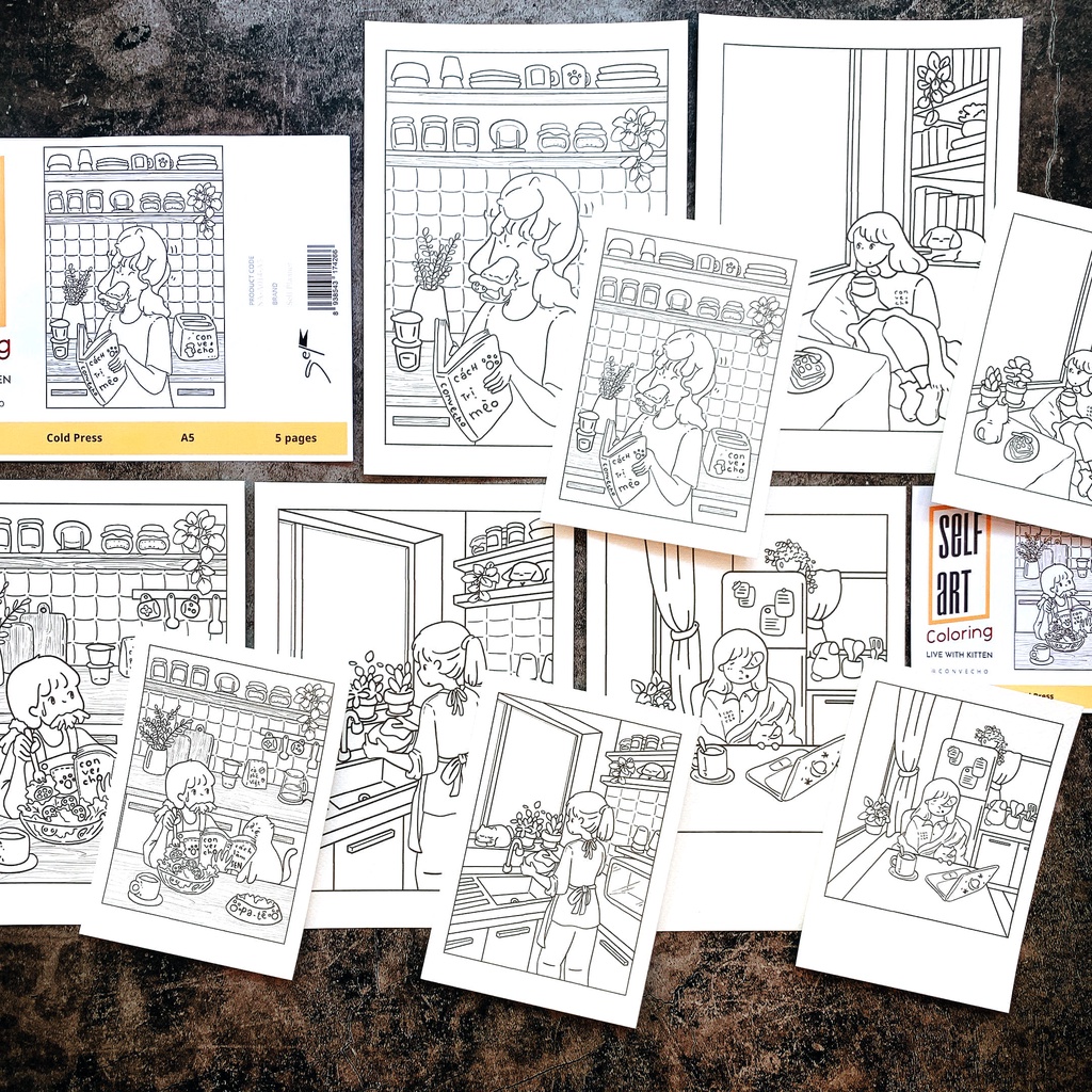 Mua Postcard tô màu 8 mẫu 24 trang khổ 18.5cmx21cm - Tranh tô màu cho người  lớn - Fairy Tales 1 tại Vân Nhi Shop | Tiki
