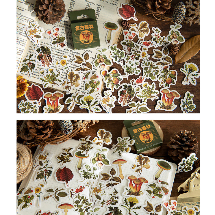 Tổng Hợp Sticker Chủ Đề Cây cối,hoa lá - Hộp 45 Miếng – Hana Art Shop