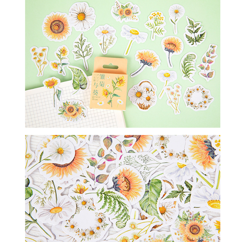 Tổng Hợp Sticker Chủ Đề Cây cối,hoa lá - Hộp 45 Miếng – Hana Art Shop