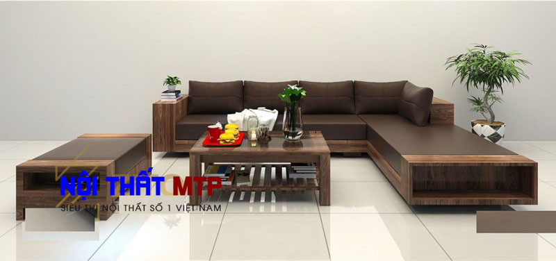 Bộ Bàn Ghế Phòng Khách SoFa Gỗ L Gỗ Sồi Nhập Khẩu cao Cấp Nội thất ...