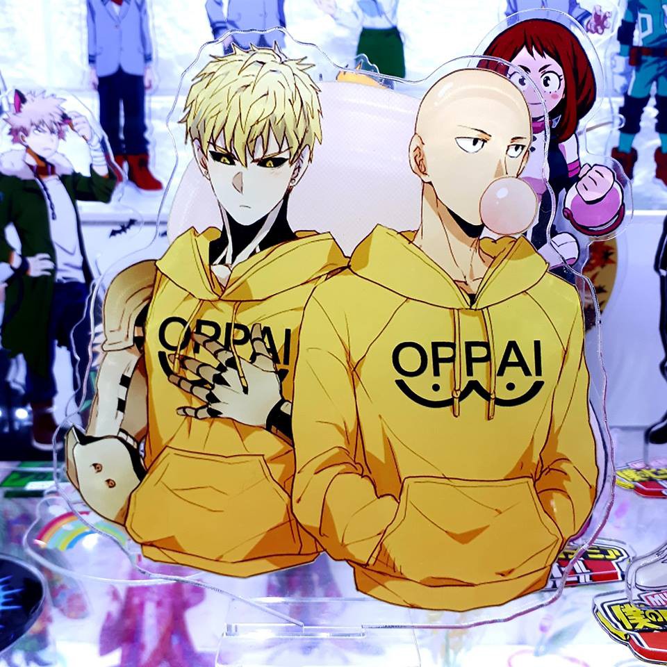 Mô Hình Standee acrylic anime hình One Punch Man (Saitama và Genos) -  Panpan Shop