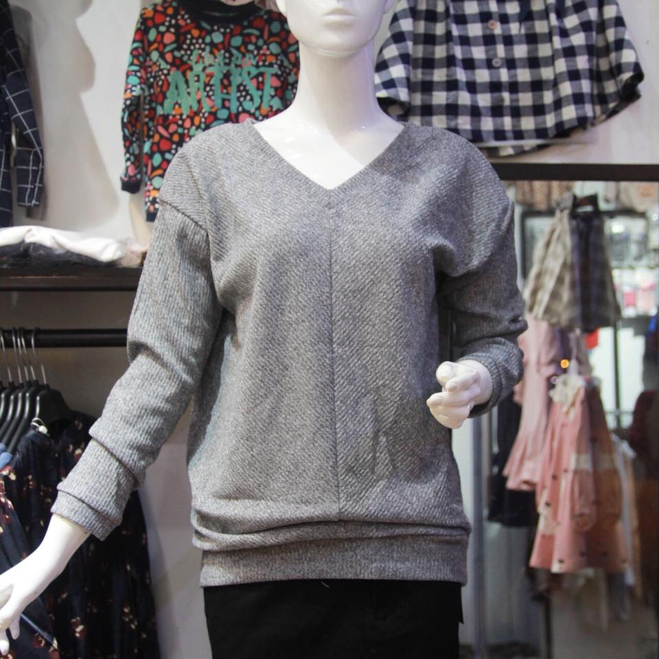 Áo Len Glacier Cổ Tim Bo Gấu Nữ. Sp309 (3 Màu) Hà Anh Store
