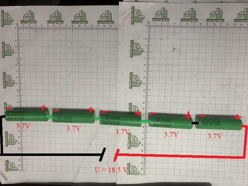 Điện áp khối pin 18.5V là gì