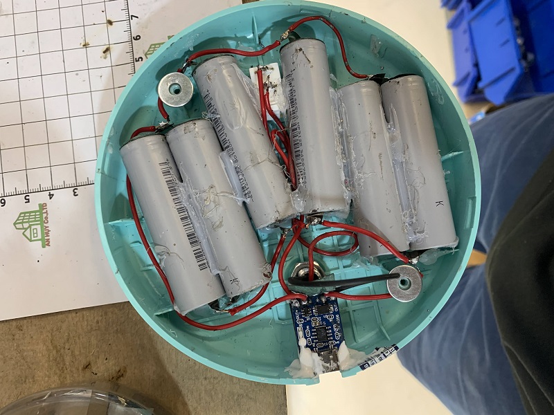 Khối pin lithium 6 viện cho đèn tích điện