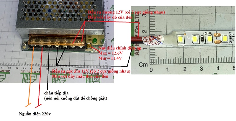 Nguồn tổ ong 12V-8.5A/100W-ASIA