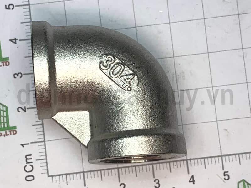 Cút inox 304 xịn DN15 ren trong 20mm (1/2inch) | Điện, Nước, Kim Khí ...