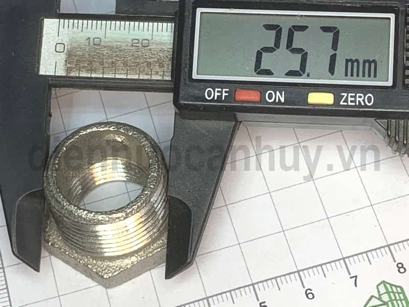 Lơ thu inox đúc ống DN20-15 ren 25-20mm (3/4-1/2inch) | Điện, Nước, Kim ...