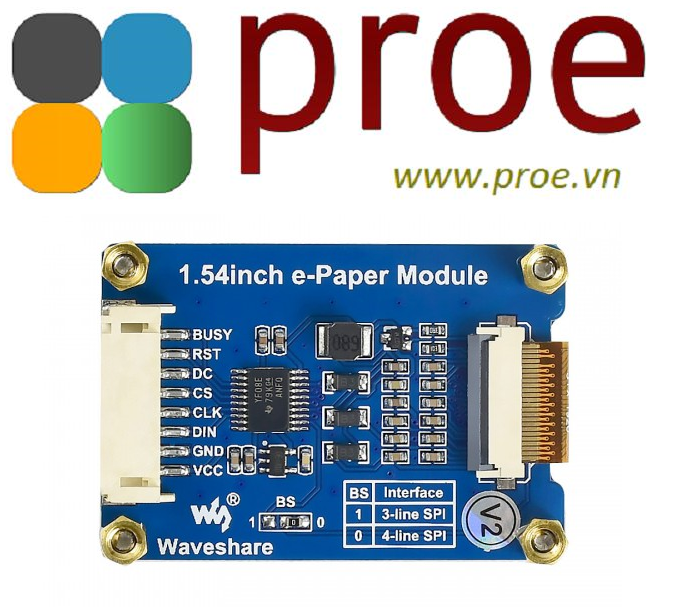 Module Pro Paper Machine 1.54inch e-Paper Module (B) | Điện tử ProE
