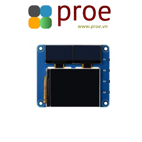 Raspberry Pi OLED/LCD HAT, Onboard 2inch IPS LCD Main Screen and Dual 0 ...