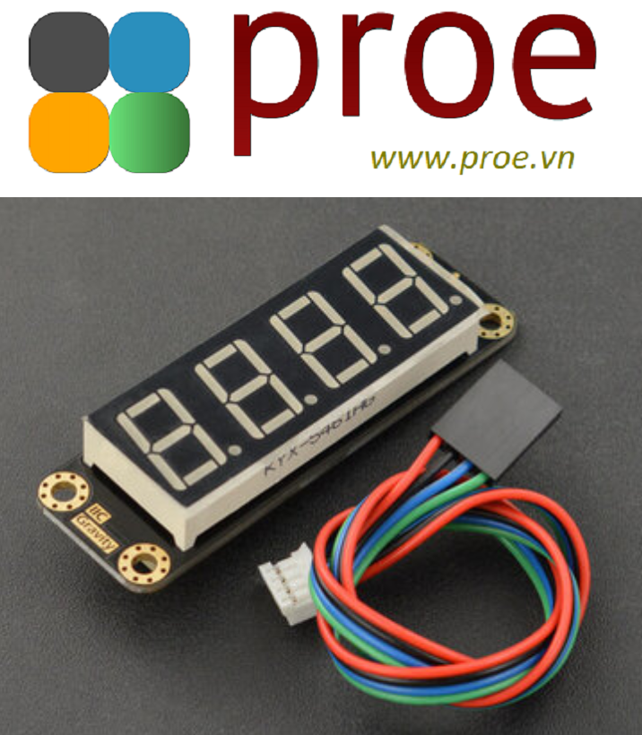 Led Segment Module 4-Digital LED Segment Display Module (Green) | Điện tử ProE