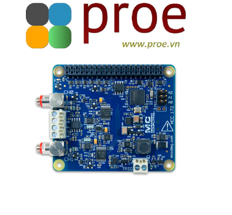 MCC 172 IEPE Measurement DAQ HAT for Raspberry Pi | Điện tử ProE