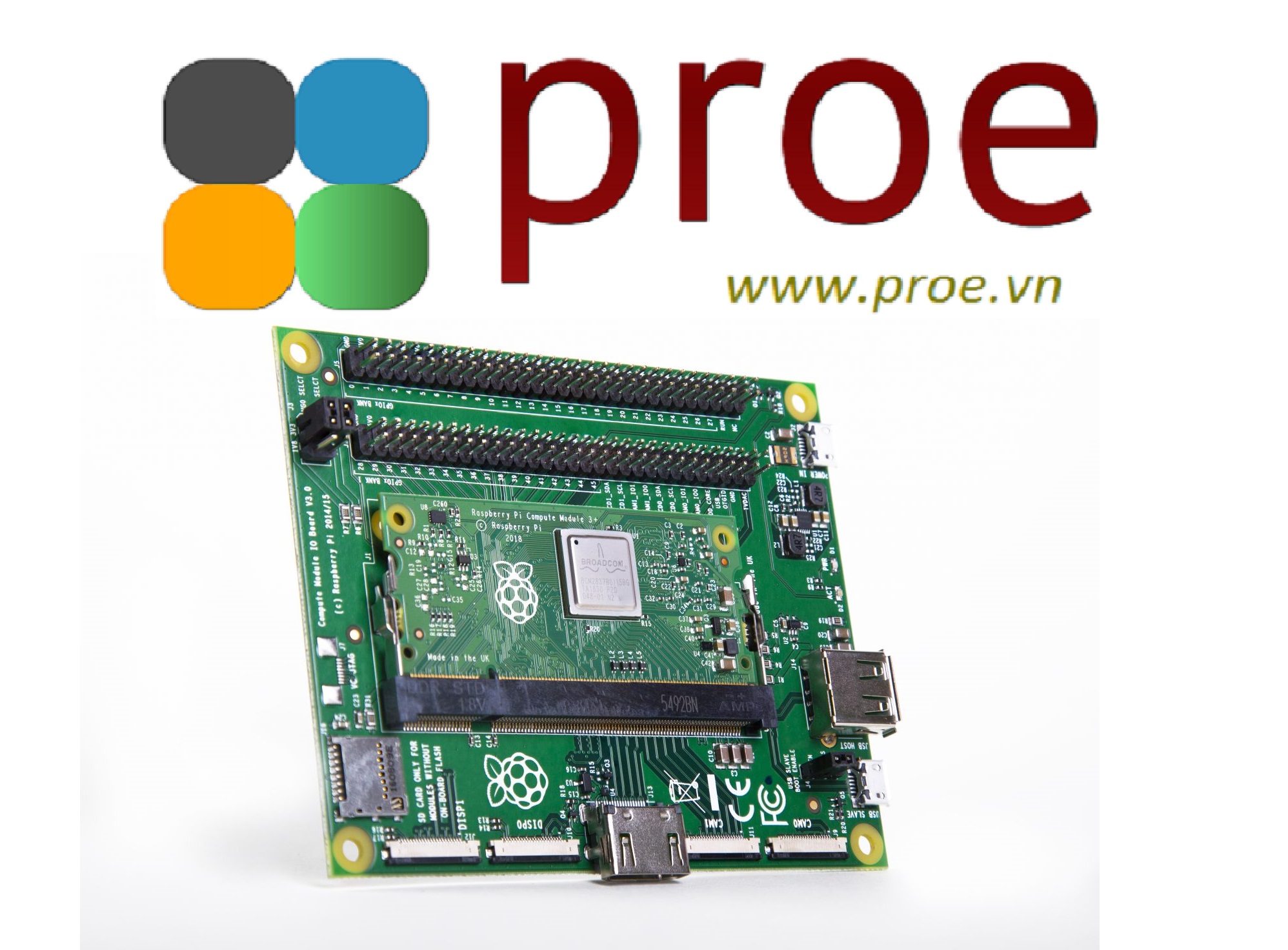 Pi Compute Module 3 Raspberry Pi Compute Module 3+ Development Kit | Điện tử ProE