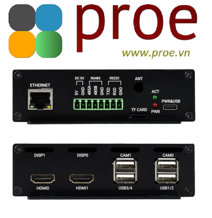 PoE Mini-Computer (Type B) Based on Raspberry Pi Compute Module 4 (NOT ...