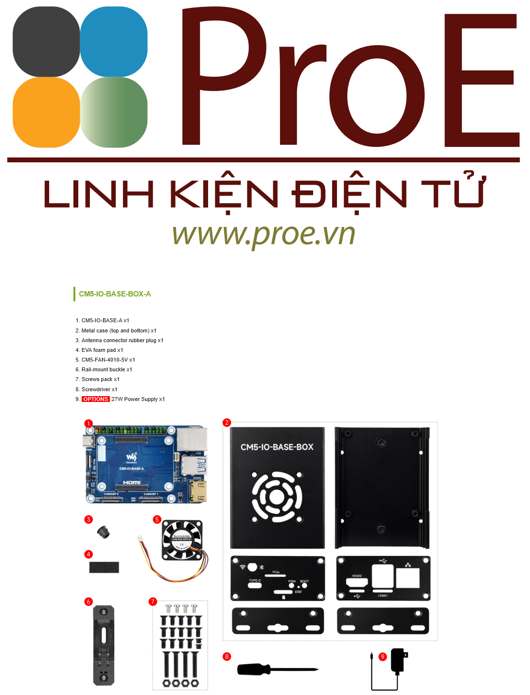CM5-IO-BASE-BOX-A (US) | Điện tử ProE