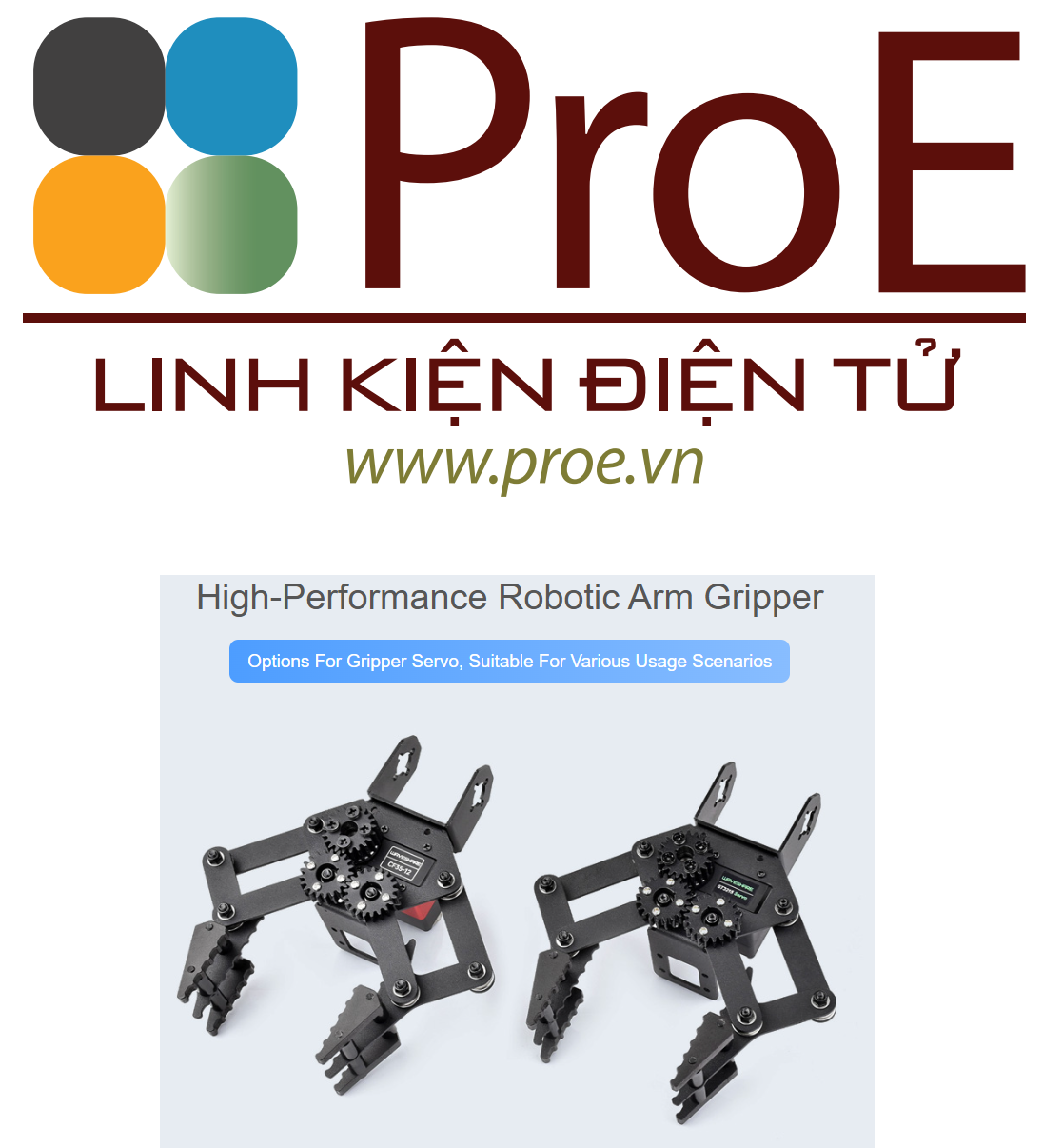High-performance Robotic Arm Gripper | Điện tử ProE