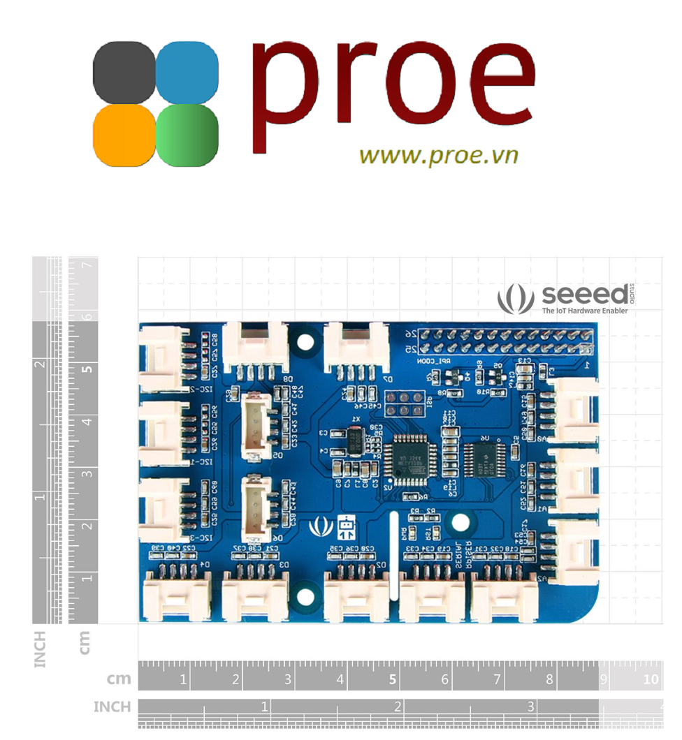 Grove Rasperi Raspberry Pi Grove Shield GrovePi+ | Điện tử ProE