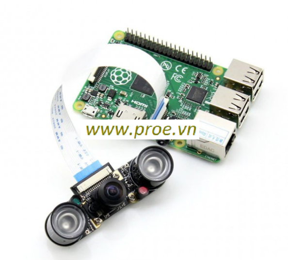 RPi Camera (H), Fisheye Lens, Supports Night Vision | Điện tử ProE