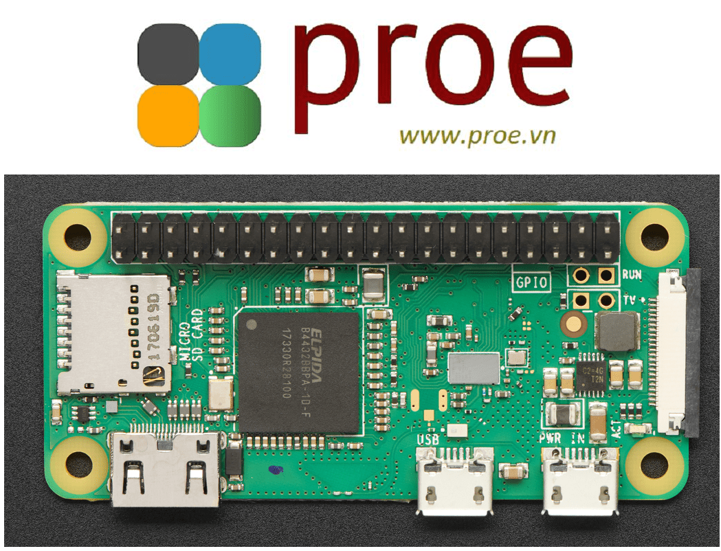 Raspberry Pi Zero WH (Zero W with Headers) Điện tử ProE