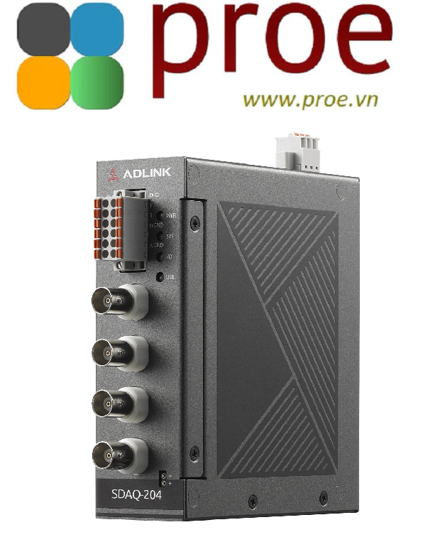 Sada Daq SDAQ-204 Programmable Smart DAQ with 4-ch Sound and Vibration Input, 24 ...