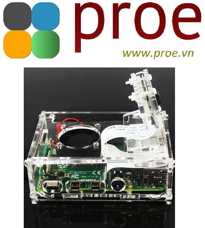 Vỏ Mica chứa Raspberry Pi 4 Và Camera | Điện tử ProE