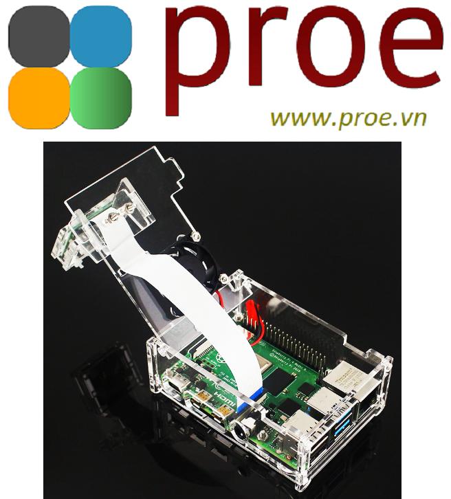 Vỏ Mica chứa Raspberry Pi 4 Và Camera | Điện tử ProE