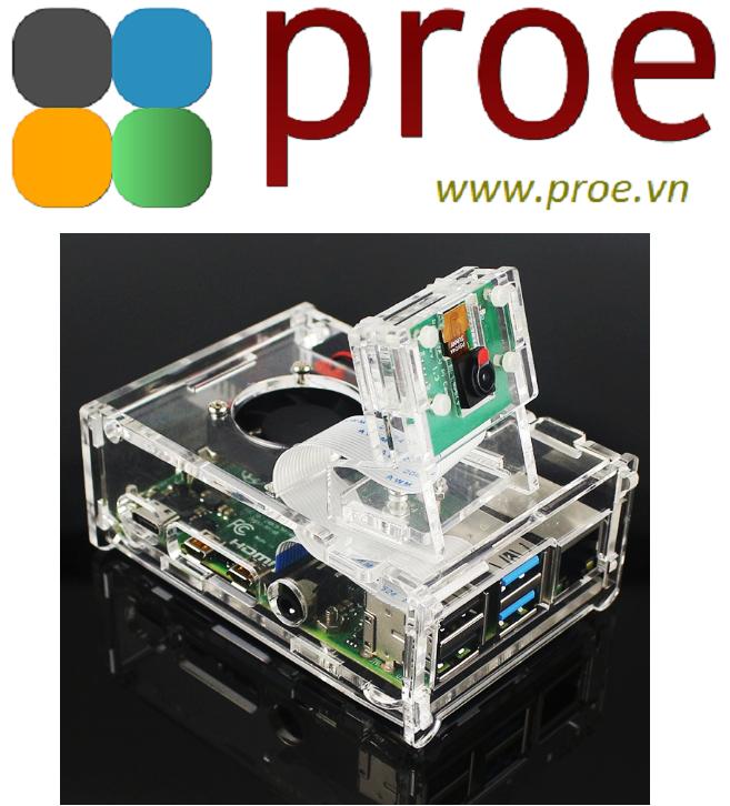 Vỏ Mica chứa Raspberry Pi 4 Và Camera | Điện tử ProE