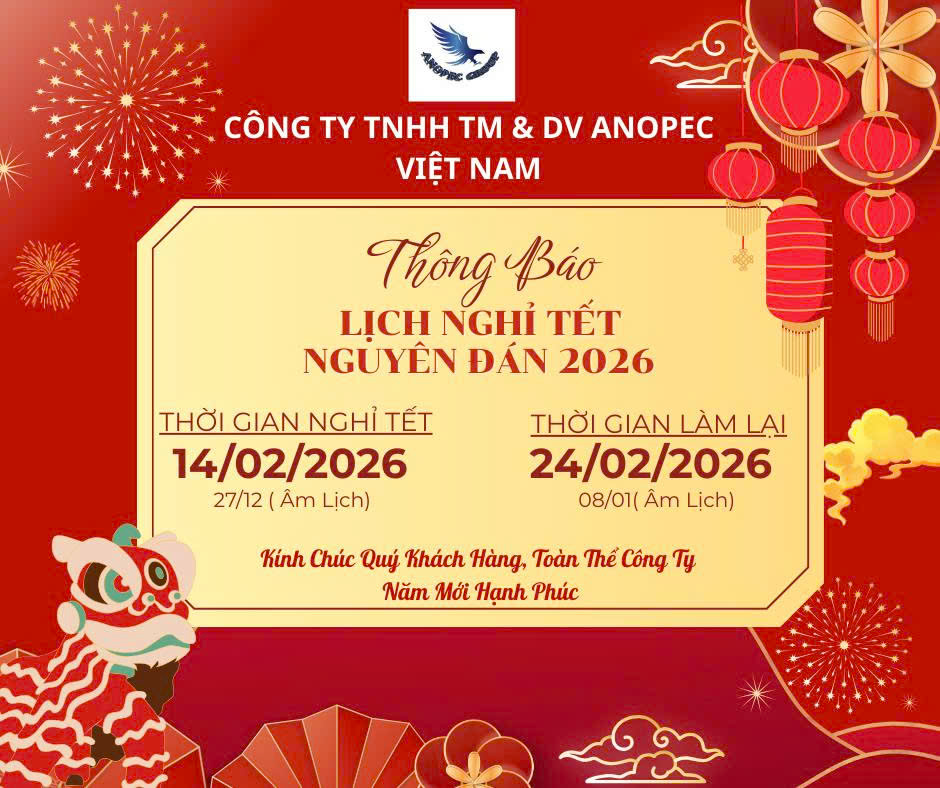 Lịch Nghỉ Tết Nguyên Đán 2026 Của Công Ty Dầu Mỡ Anopec