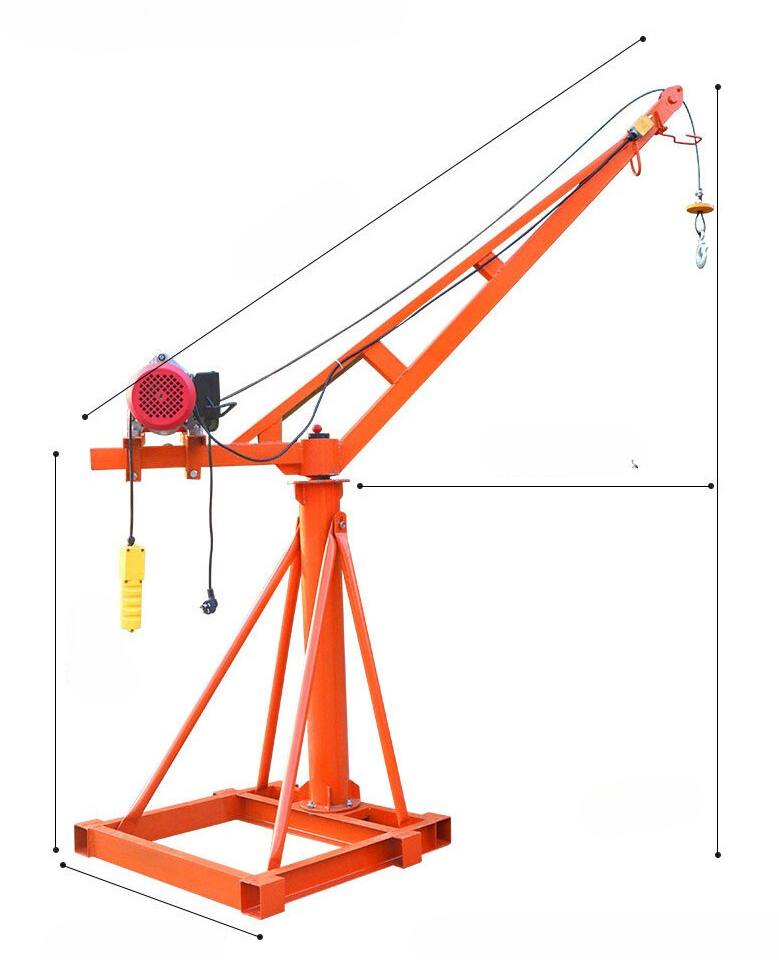 khung cẩu xoay 800 kg xây dựng