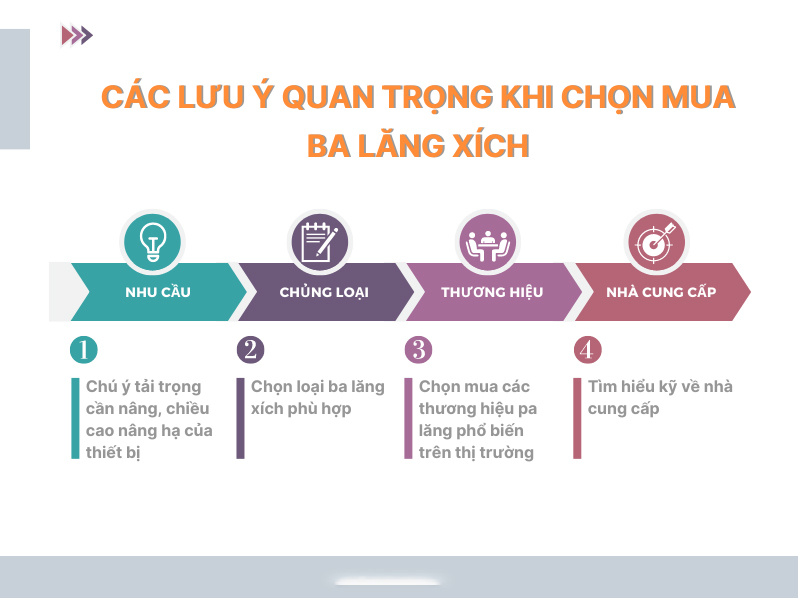 Các lưu ý quan trọng khi mua pa lăng xích