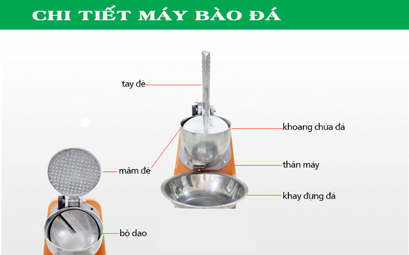 Cấu tạo máy bào đá