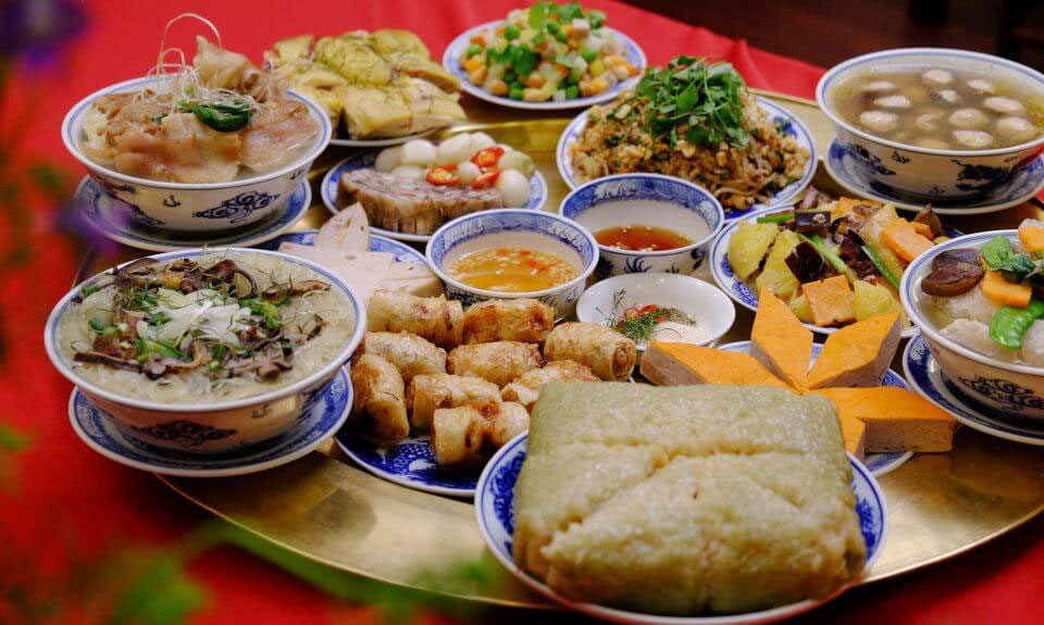 Mâm cỗ cúng giao thừa ngày Tết