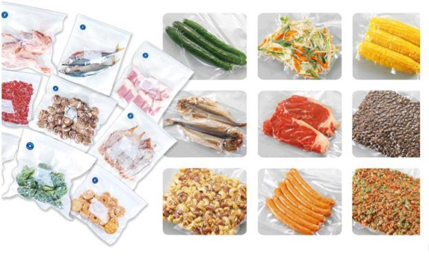 Thực phẩm sau khi được hút chân không bằng máy hút chân không DZ 600