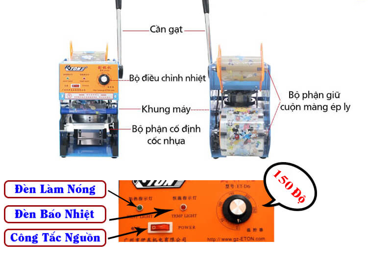 Hướng dẫn sử dụng máy dập cốc