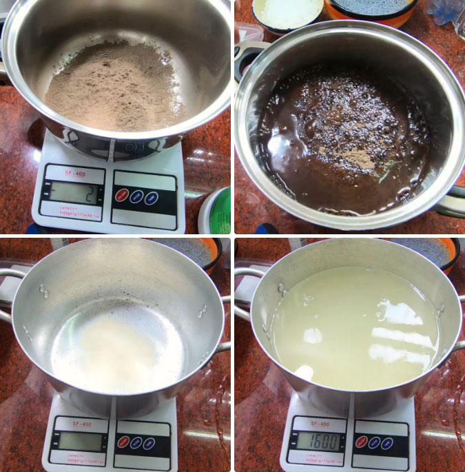 Khuấy bột sương sáo, sương sa