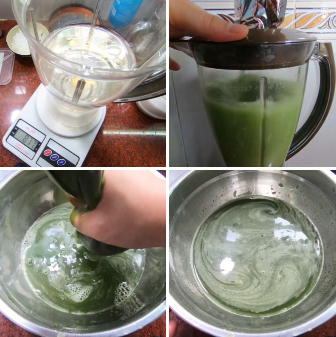 Lọc lá dứa và cà rốt