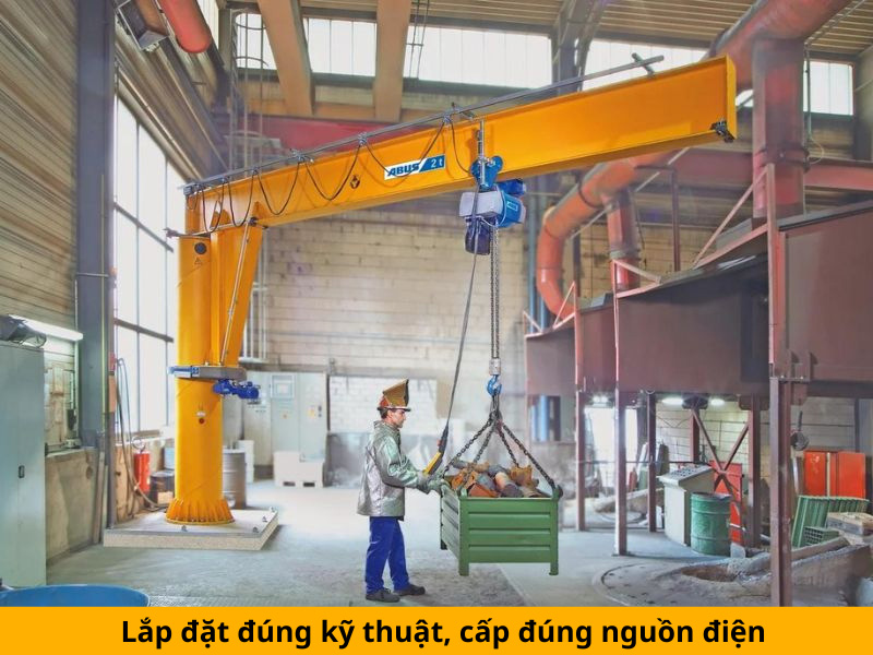 Lắp đặt đúng kỹ thuật cấp nguồn điện