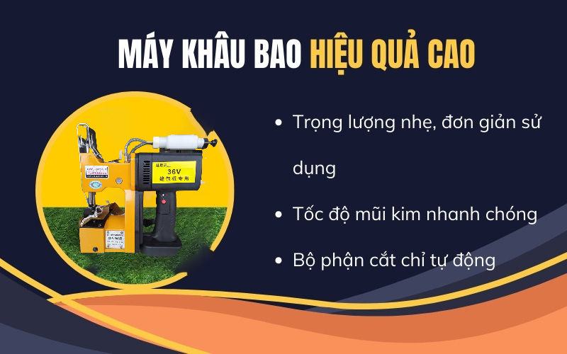 Máy khâu bao hiệu quả cao