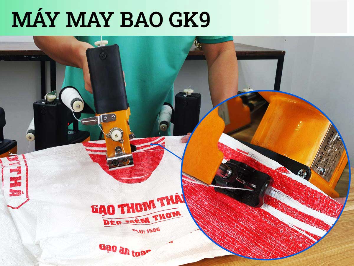 Cách xỏ chỉ vào may may bao cầm tay GK9