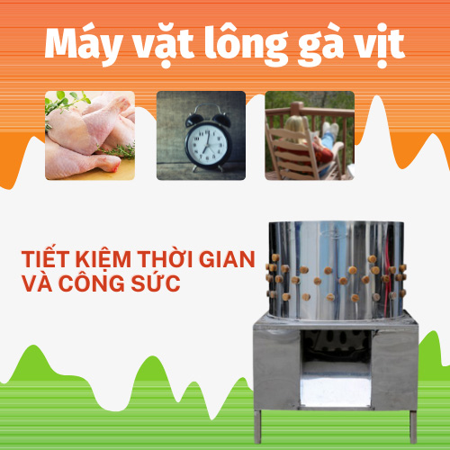 Máy vặt lông tiết kiệm thời gian và công sức