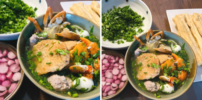 Món bánh canh cua lột giàu chất dinh dưỡng