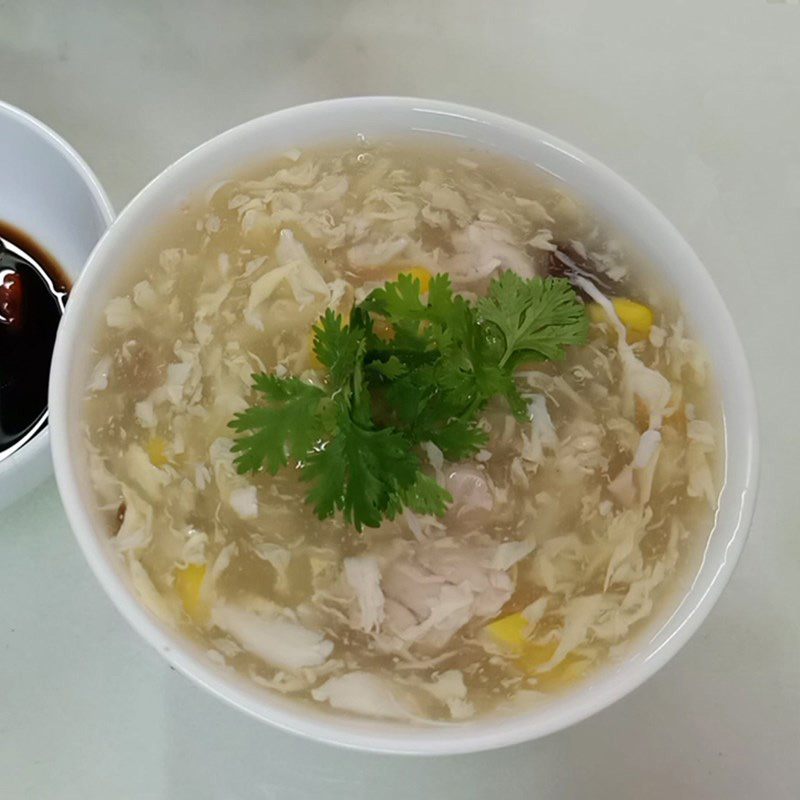 Món súp óc heo sánh mịn thơm ngon