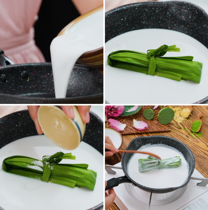 Nấu nước cốt dừa