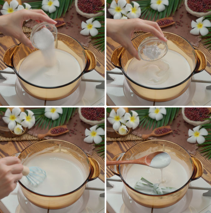 Nấu nước cốt dừa