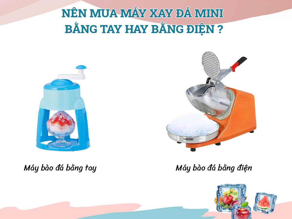 Các loại máy bào đá tuyết