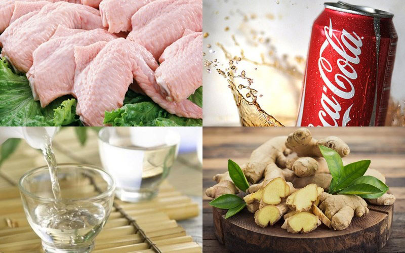 Nguyên liệu làm cánh gà kho coca