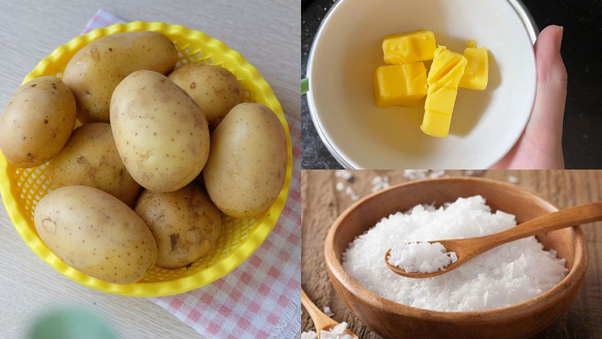 Nguyên liệu làm snack khoai tây bằng lò nướng