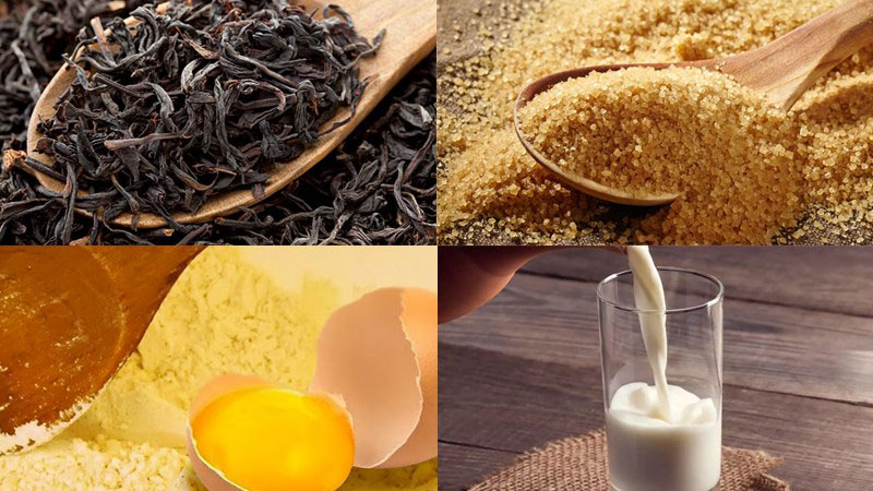 Nguyên liệu làm trà sữa kem trứng cháy